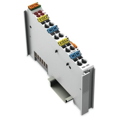 750-453 WAGO 4-channel analog input; 0 … 20 mA; Single-ended, 4AI modulis 750-453 WAGO 4-channel analog input; 0 … 20 mA; Single-ended, 4AI modulis