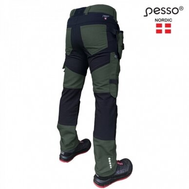Darbo kelnės Pesso TITAN Flexpro 125, žalios 2