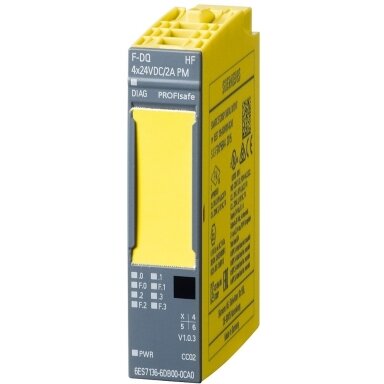 Elektroninis modulis SIMATIC DP, for ET 200SP, F-DQ 4X24 V DC/2A 6ES7136-6DB00-0CA0 Elektroninis modulis SIMATIC DP, for ET 200SP, F-DQ 4X24 V DC/2A 6ES7136-6DB00-0CA0
