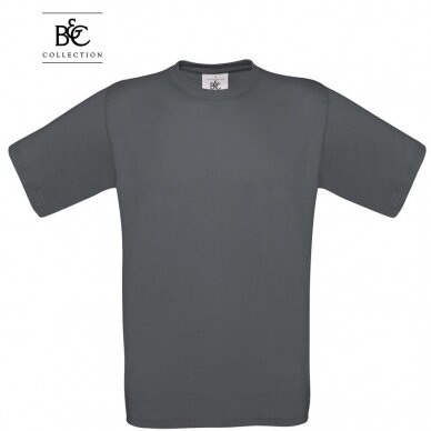 Marškinėliai B&C EXACT 190, t. pilka
