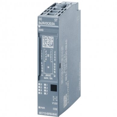 Skaitmeninių išėjimų modulis SIMATIC ET 200SP, DQ 8x 24VDC/0.5A High Feature