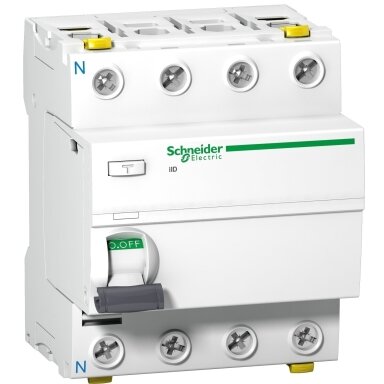 Srovės nuotėkio relė Acti9 iID - RCCB - 4P - 25A - 30mA - type A Srovės nuotėkio relė Acti9 iID - RCCB - 4P - 25A - 30mA - type A